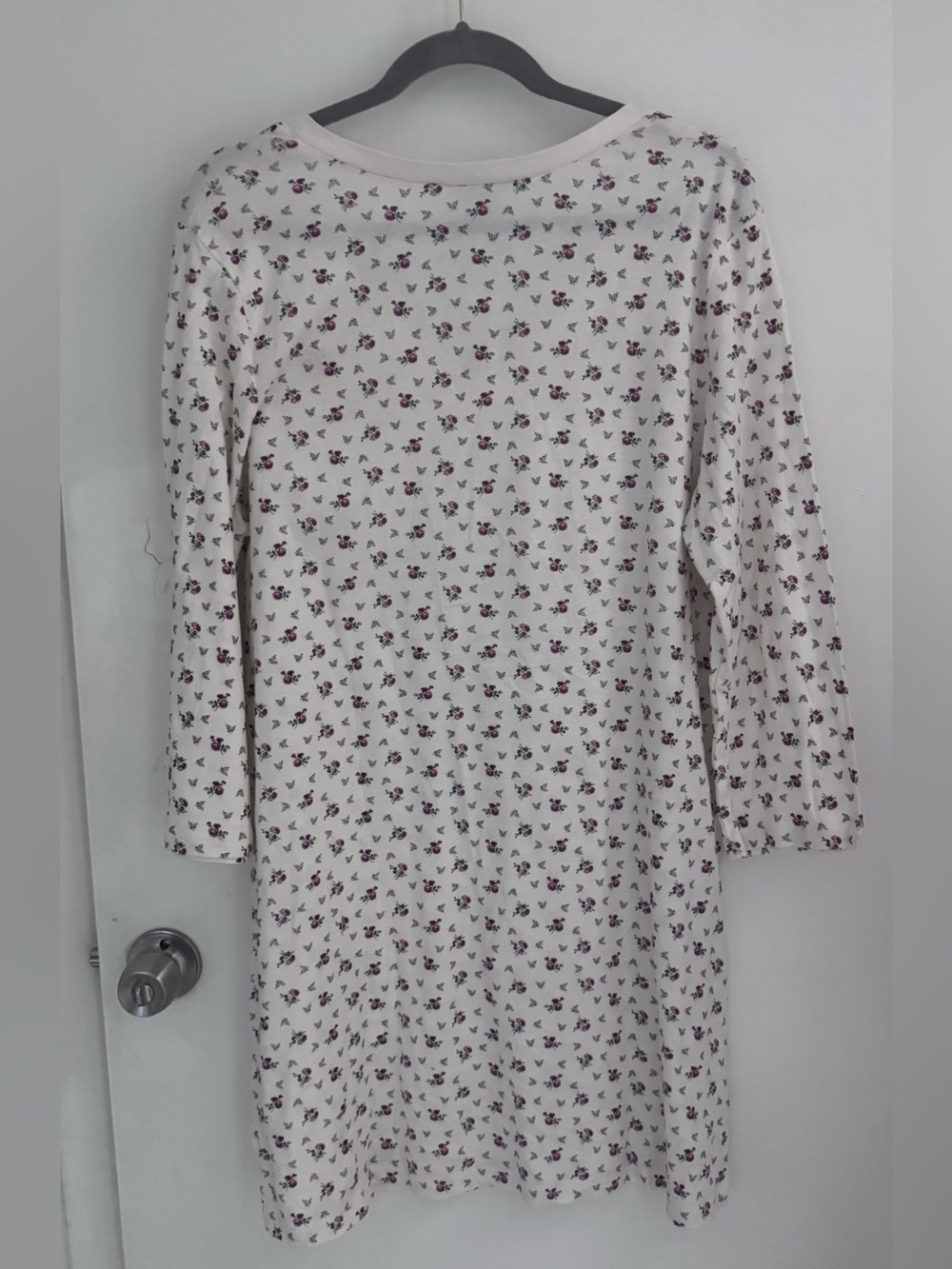 Lauren Ralph Lauren Cotton Floral Knit Nightshirt Pajama Dress XL - Picture 7 of 13